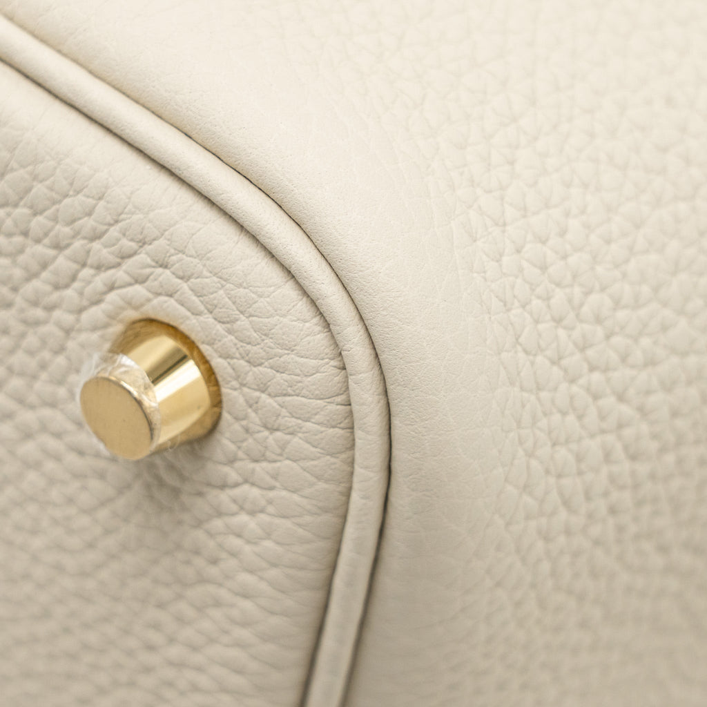 HERMES PICOTIN 18 LOCK BAG CLEMENCE BETON GHW