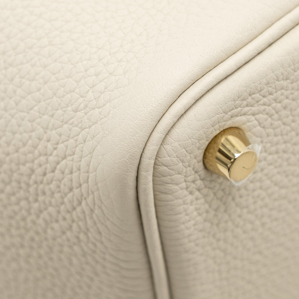 HERMES PICOTIN 18 LOCK BAG CLEMENCE BETON GHW