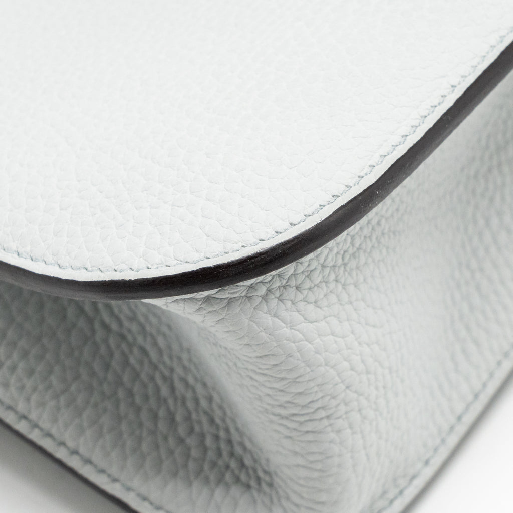 HERMES HALZAN 25 CLEMENCE BLUE PALE SHW