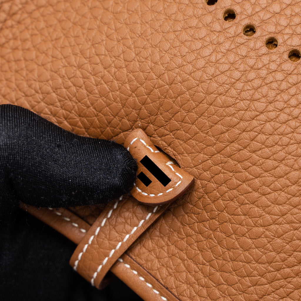 Hermes Mini Evelyne Clemence Gold/Multicolour Strap SHW