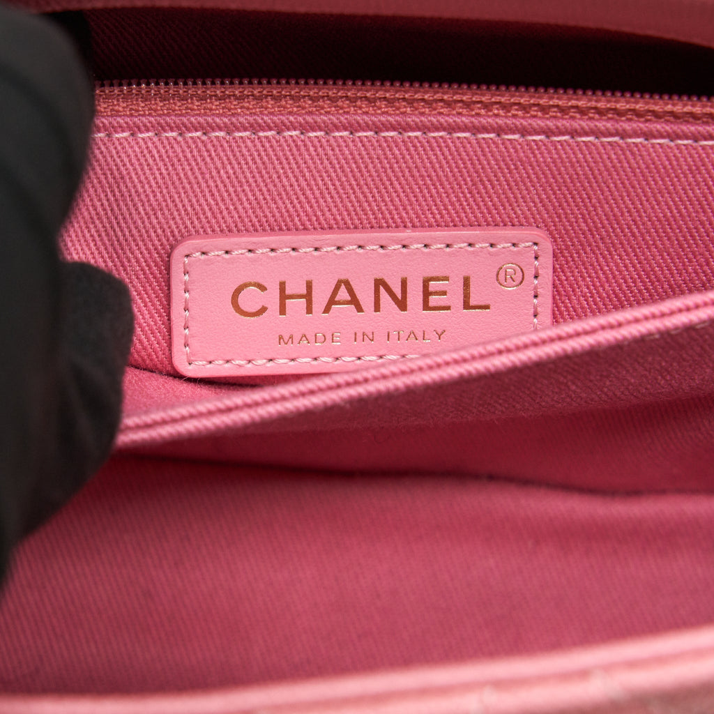 CHANEL SMALL COCO HANDLE 24CM CAVIAR PINK LGHW