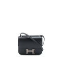 Hermes Mini Constance Monsieur Black With Lizard Buckle / Ombré
