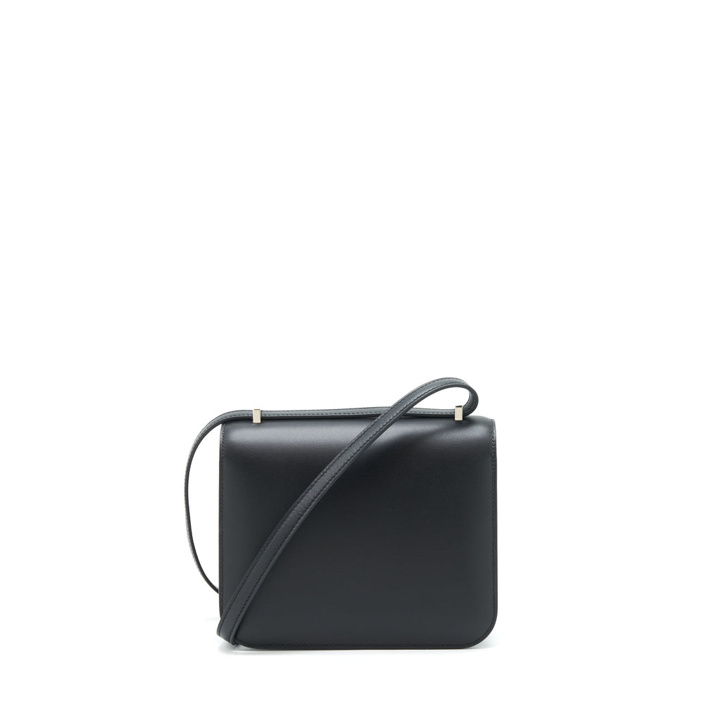 Hermes Mini Constance Monsieur Black With Lizard Buckle / Ombré