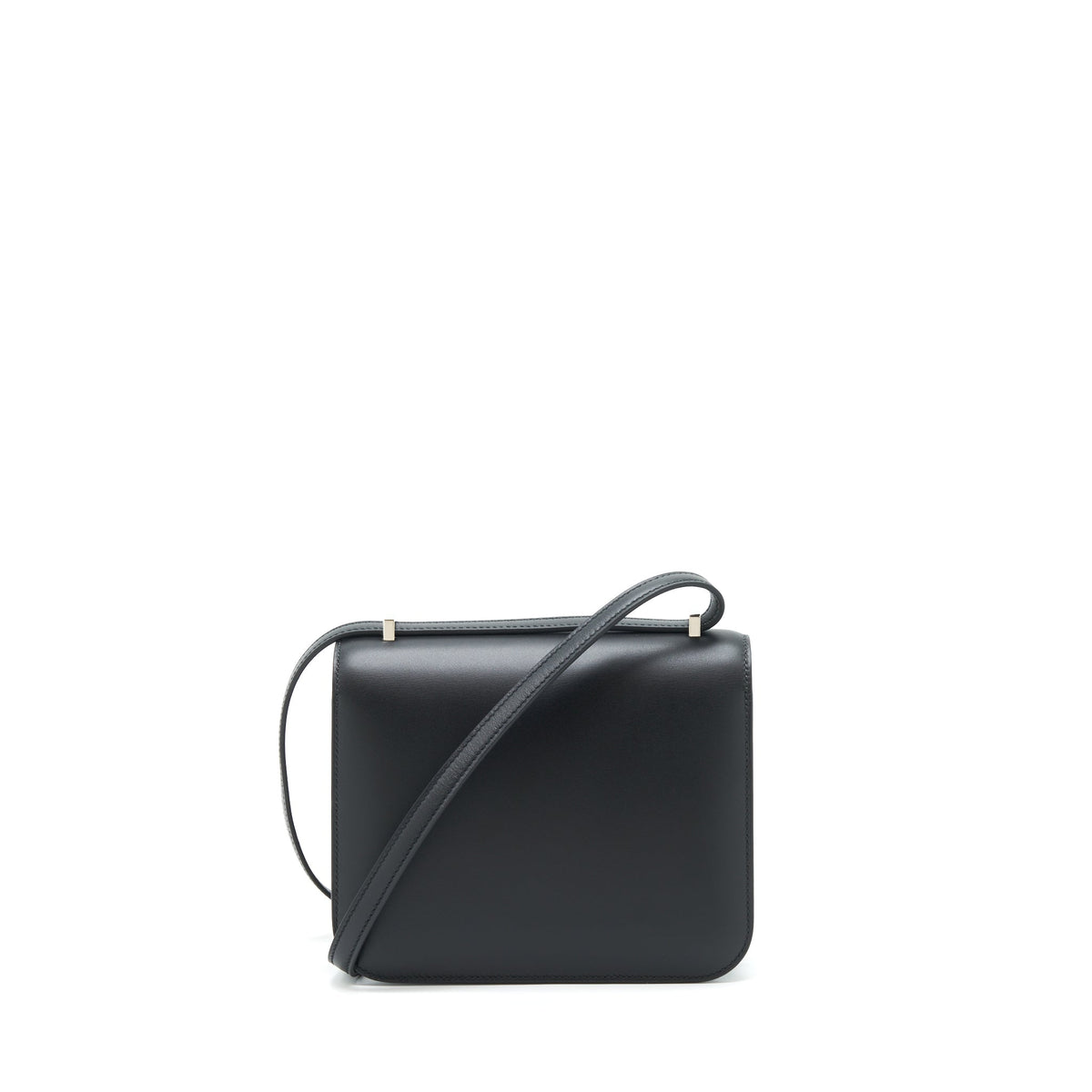 Hermes Mini Constance Monsieur Black With Lizard Buckle / Ombré
