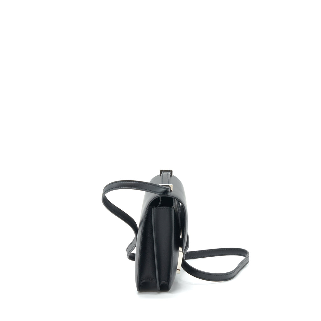 Hermes Mini Constance Monsieur Black With Lizard Buckle / Ombré