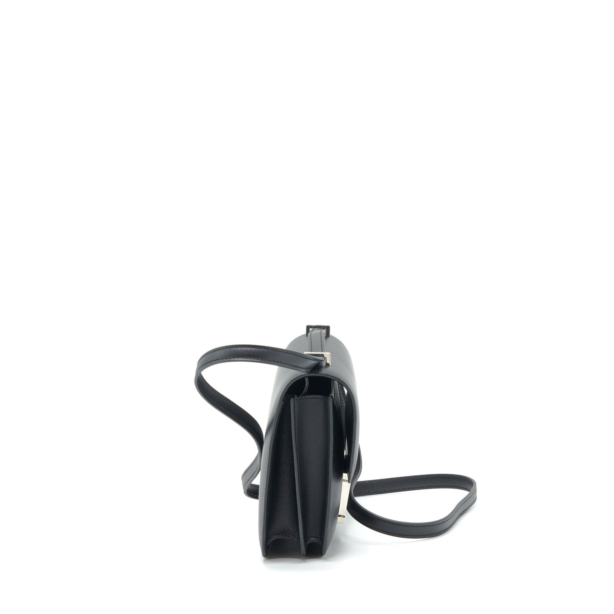 Hermes Mini Constance Monsieur Black With Lizard Buckle / Ombré
