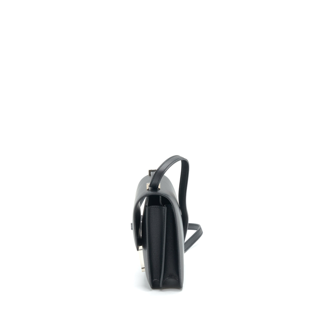 Hermes Mini Constance Monsieur Black With Lizard Buckle / Ombré