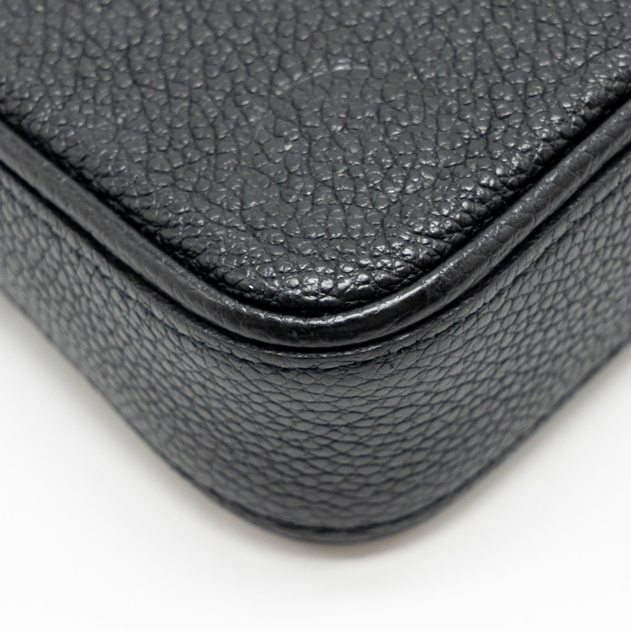 LOUIS VUITTON EASY POUCH ON STRAP EMPREINTE MONOGRAM BLACK GHW