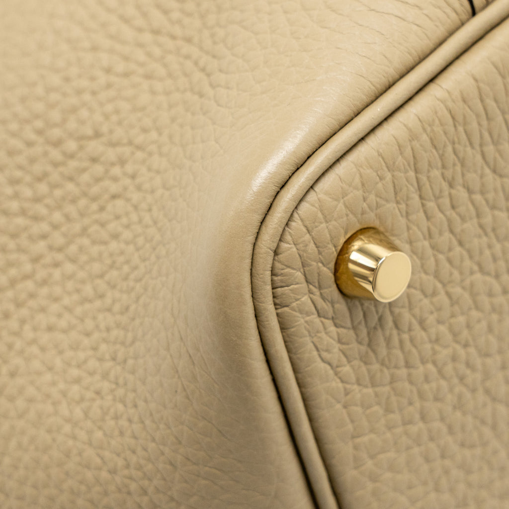 HERMES PICOTIN 18 LOCK BAG CLEMENCE BEIGE MARFA GHW