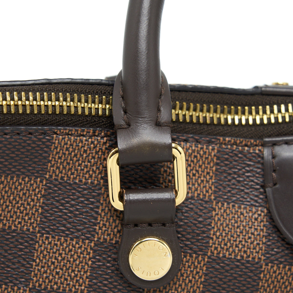 LOUIS VUITTON SIENA MM SHOULDER BAG DAMIER EBENE GHW