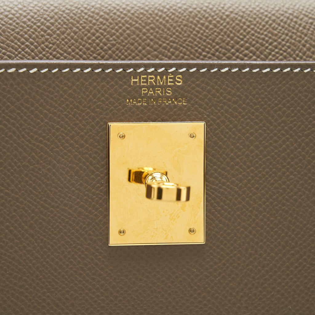 HERMES KELLY 32 SELLIER EPSOM ETOUPE GHW
