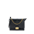VALENTINO ROCKSTUD FLAP BAG LAMBSKIN BLACK GHW