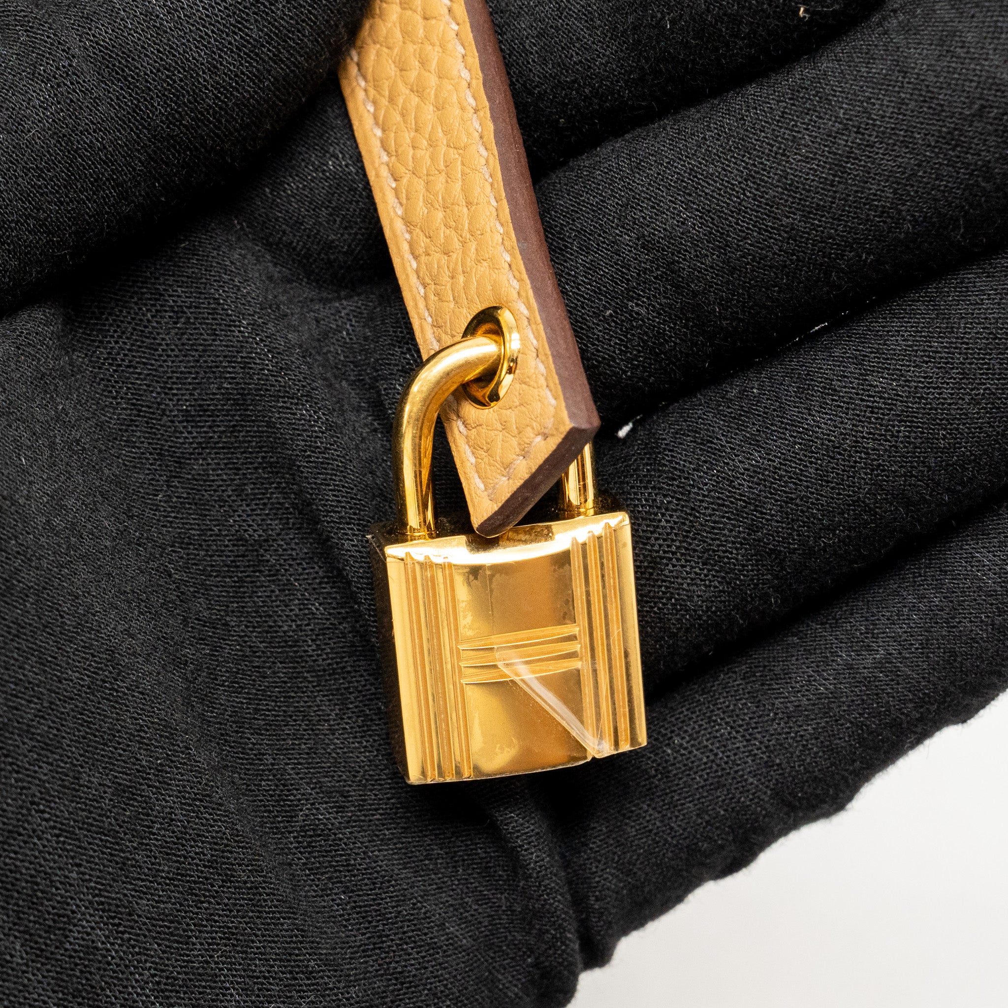 HERMES PICOTIN 18 LOCK BAG CLEMENCE BISCUIT GHW