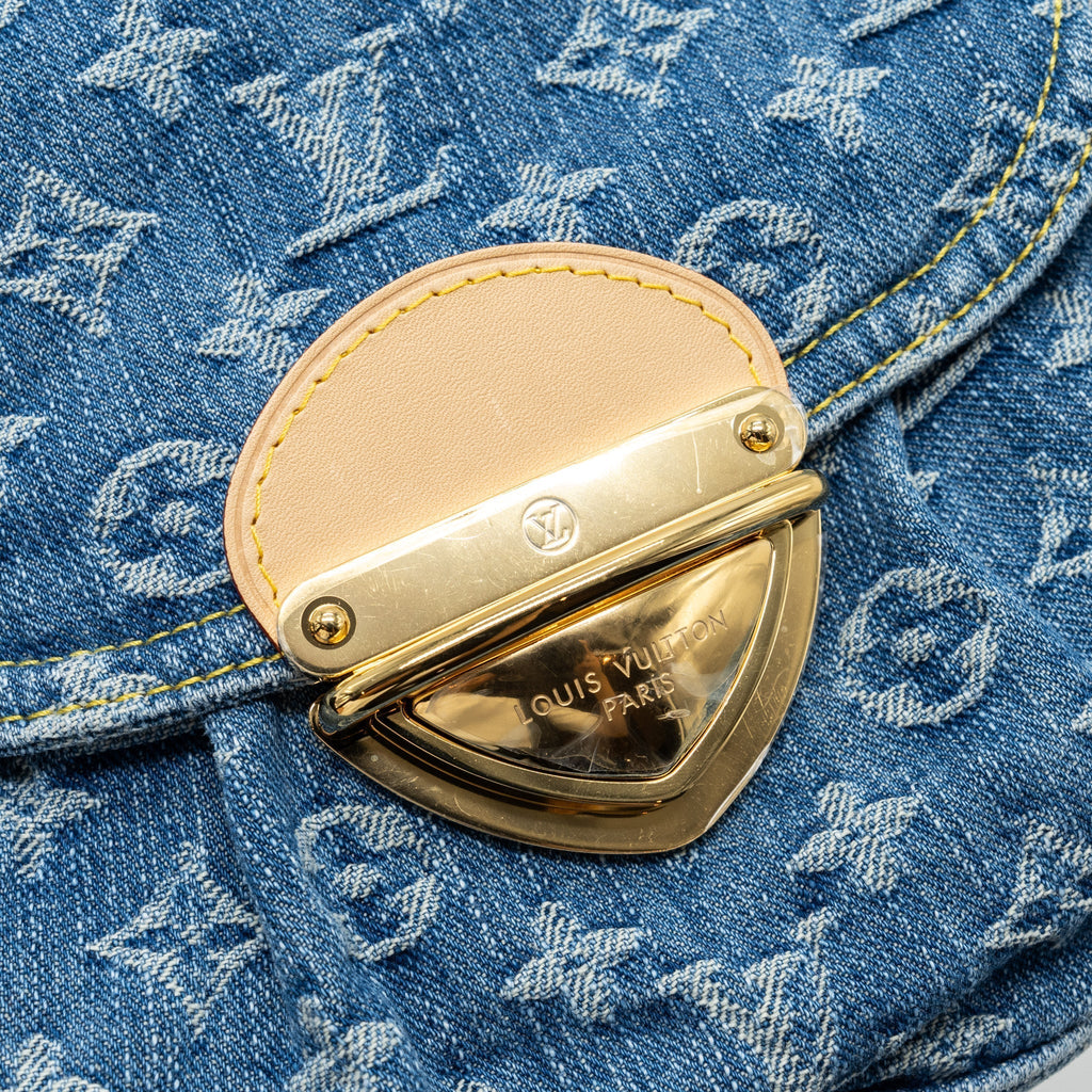 LOUIS VUITTON SUNSET BAG DENIM BLUE GHW (NEW VERSION)