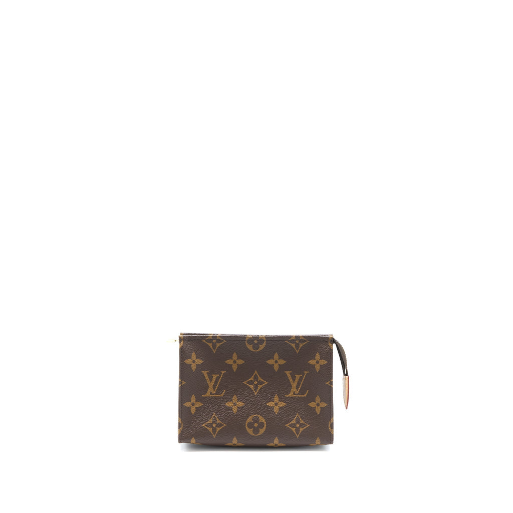 LOUIS VUITTON TOILETRY POCHETTE 15 MONOGRAM CANVAS GHW