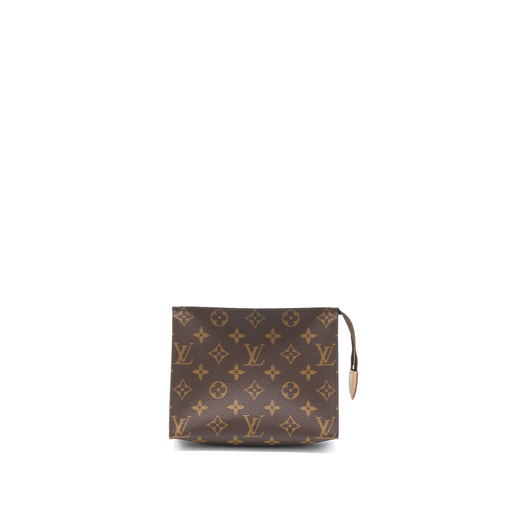 LOUIS VUITTON TOILETRY POCHETTE 19 MONOGRAM CANVAS GHW