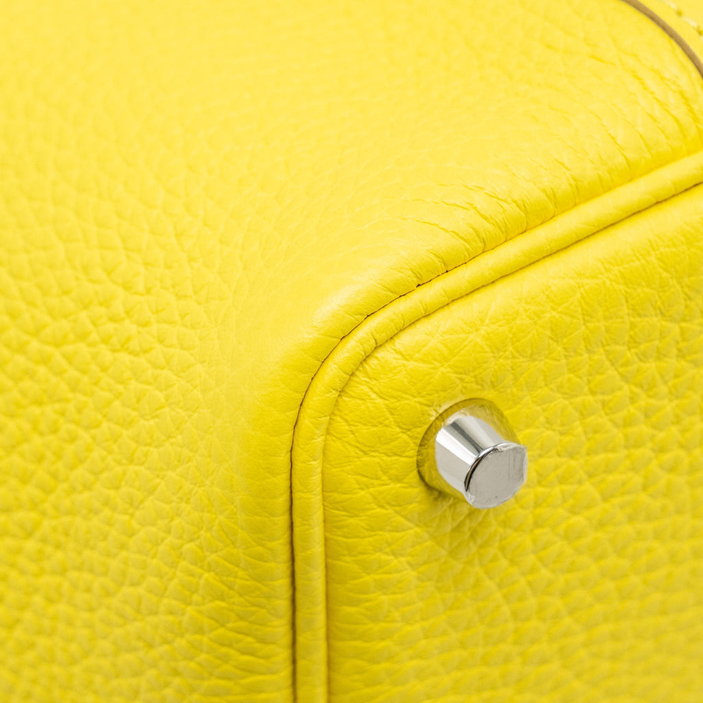 HERMES PICOTIN 18 LOCK BAG CLEMENCE LIME SHW