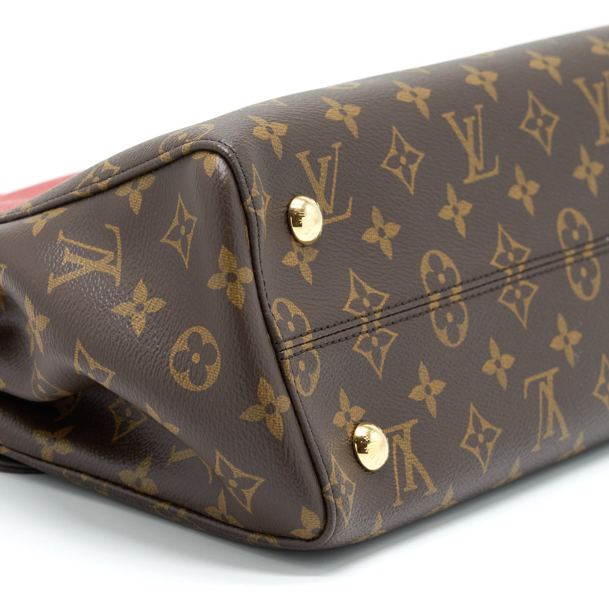 LOUIS VUITTON VENUS BAG LEATHER/MONOGRAM CANVAS RED YEAR 2016