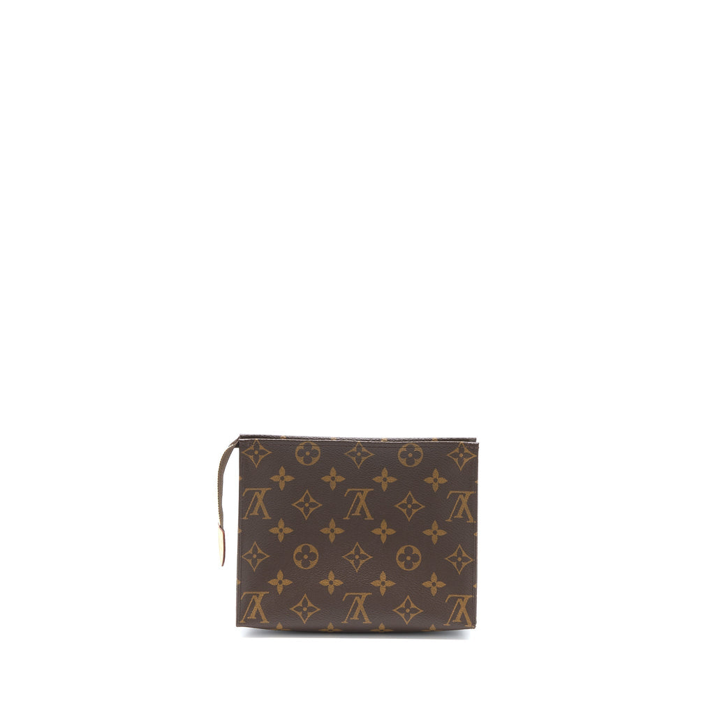 LOUIS VUITTON TOILETRY POCHETTE 19 MONOGRAM CANVAS GHW