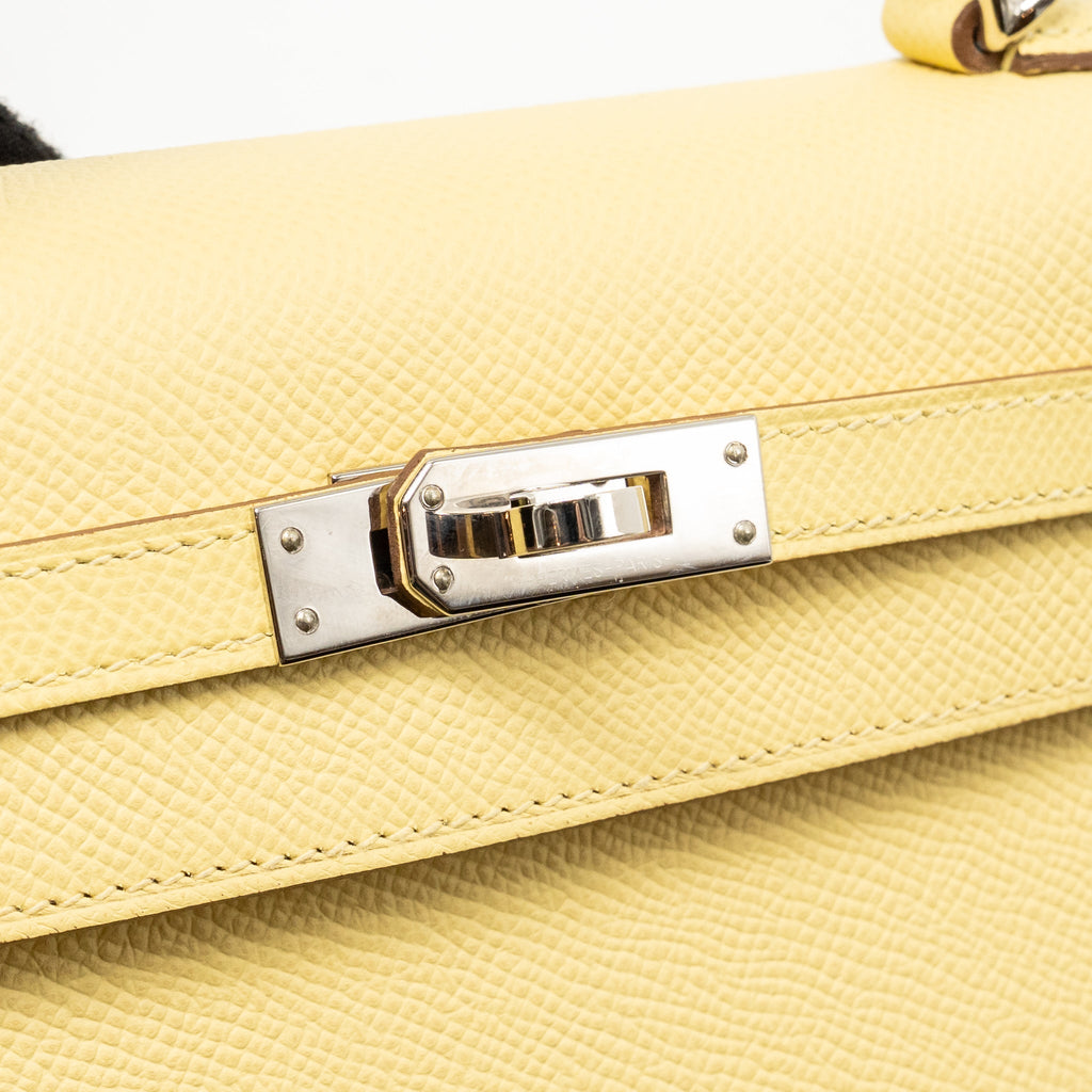 HERMES KELLY 25 EPSOM JAUNE POUSSIN SHW