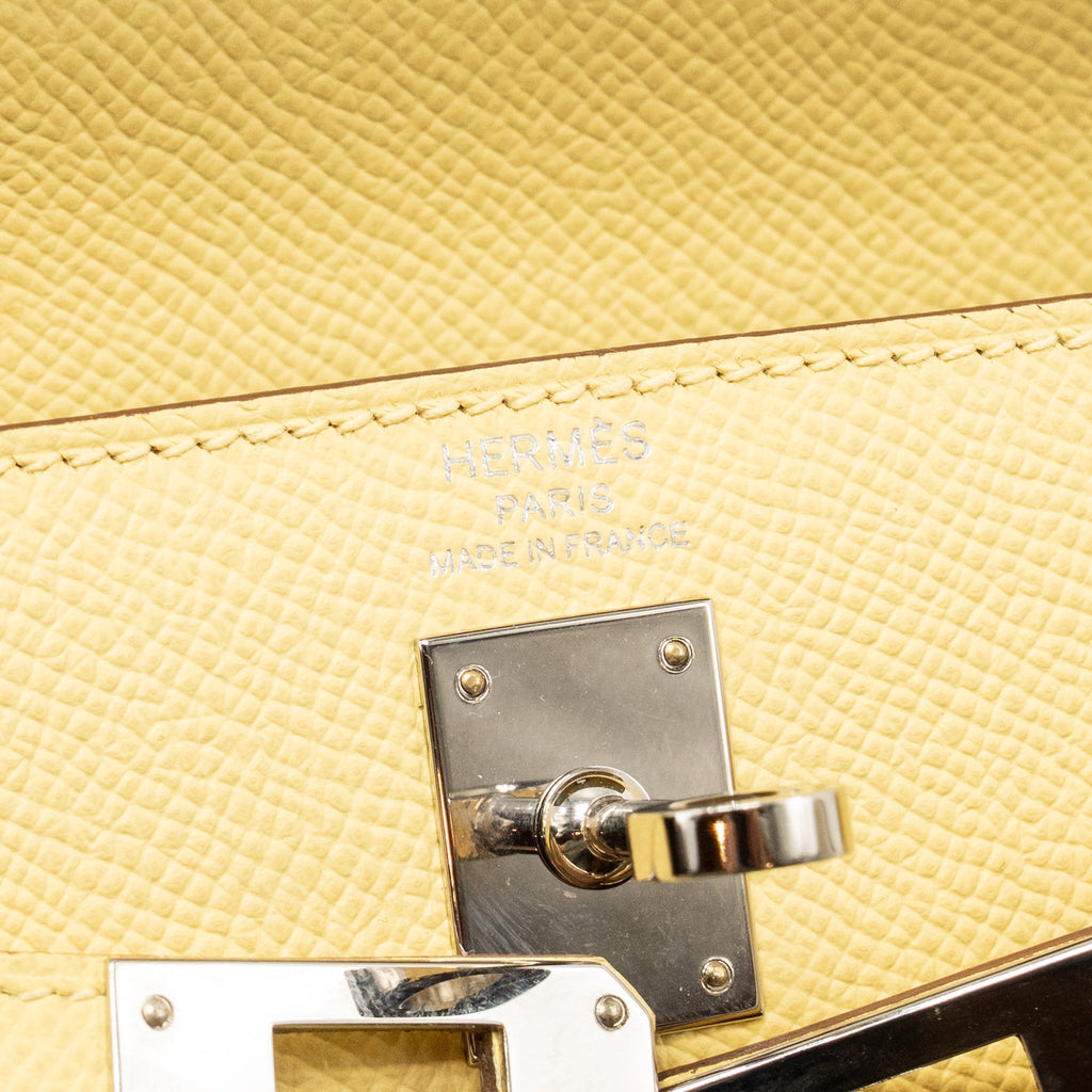 HERMES KELLY 25 EPSOM JAUNE POUSSIN SHW