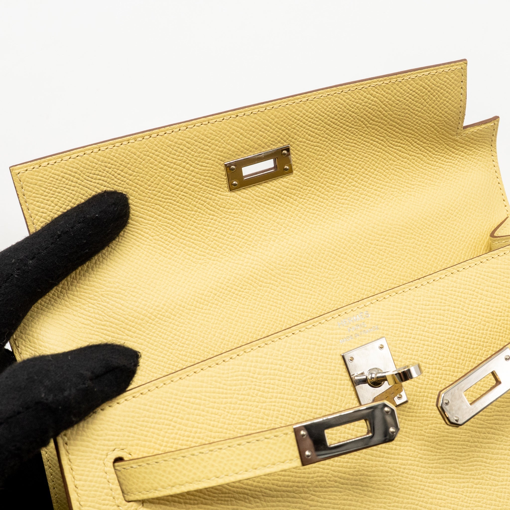 HERMES KELLY 25 EPSOM JAUNE POUSSIN SHW