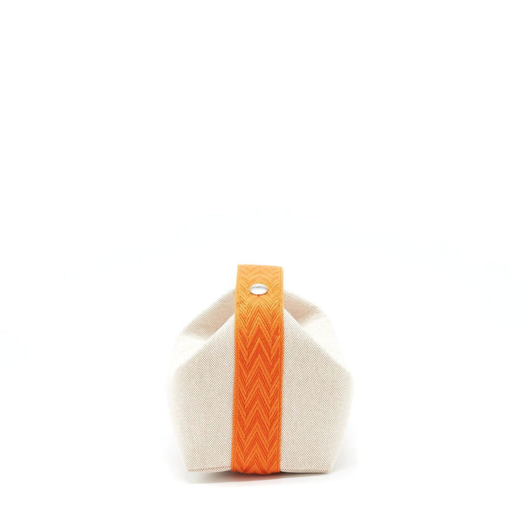 HERMES TROUSSE DE TOILETTE BRIDE A BRACPETIT MODELE BEIGE/ORANGE