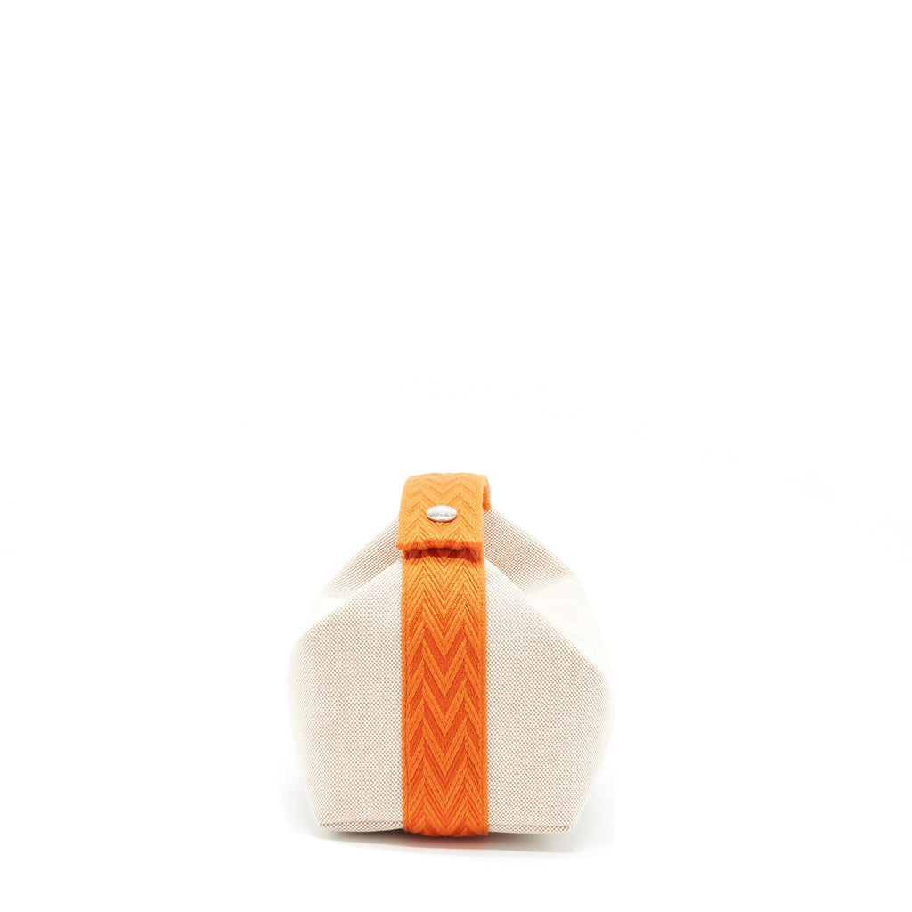 HERMES TROUSSE DE TOILETTE BRIDE A BRACPETIT MODELE BEIGE/ORANGE