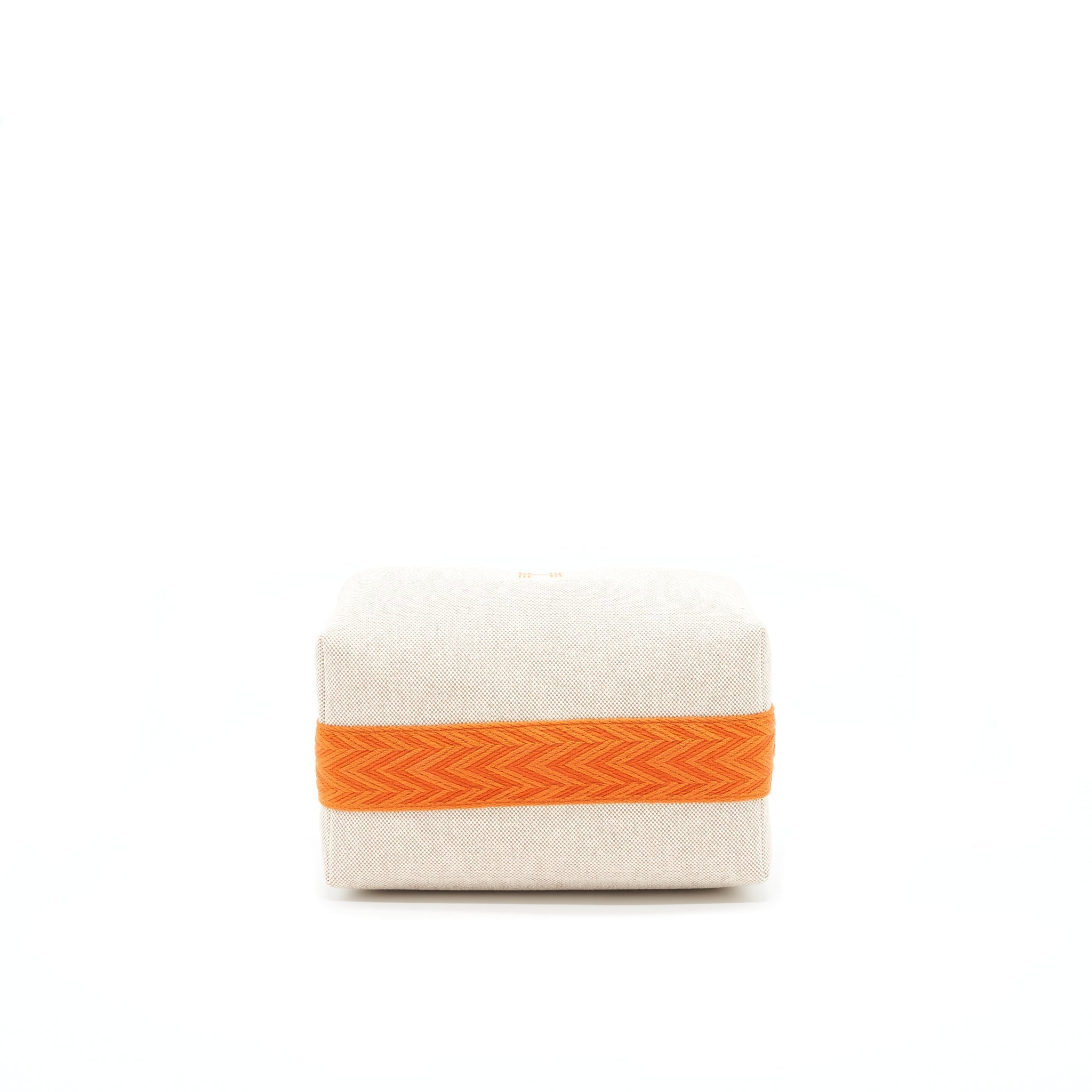 HERMES TROUSSE DE TOILETTE BRIDE A BRACPETIT MODELE BEIGE/ORANGE