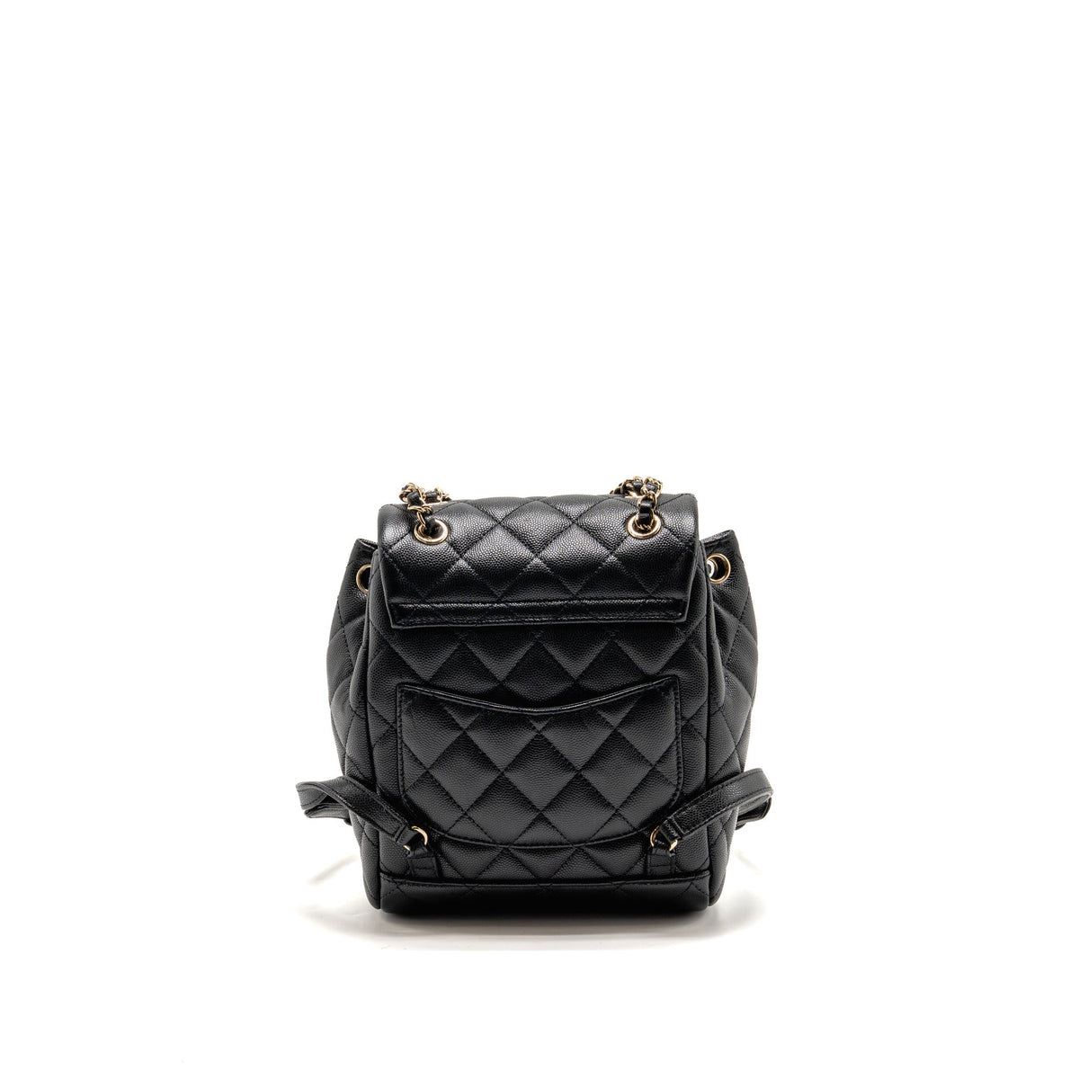 Chanel Mini Urban Spirit Backpack Caviar Black LGHW (Microchip)