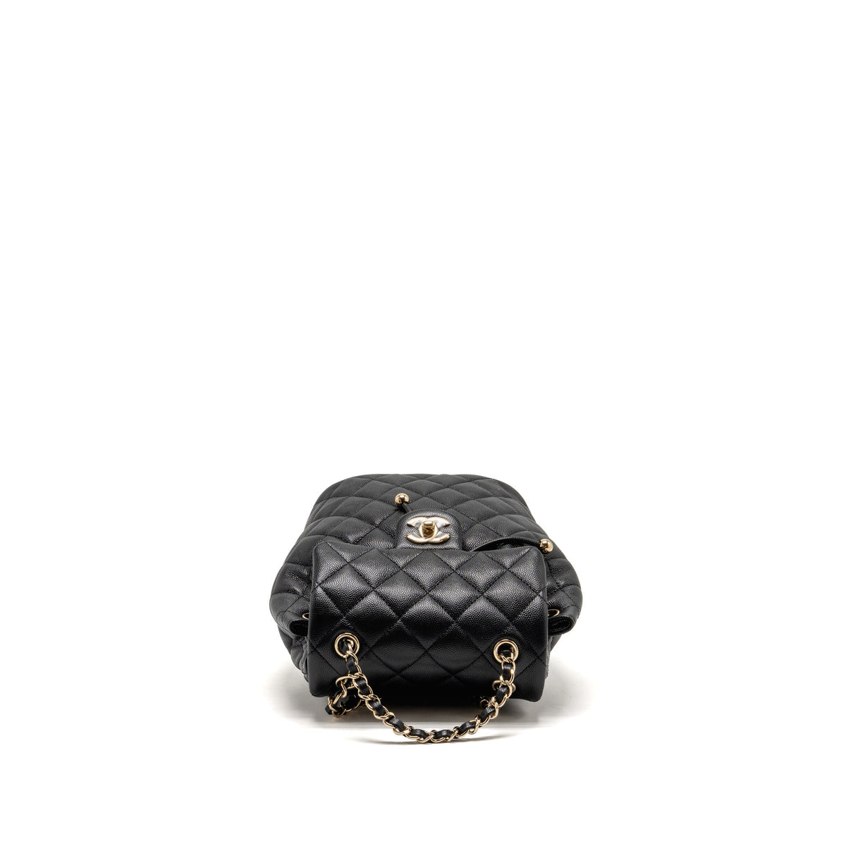 Chanel Mini Urban Spirit Backpack Caviar Black LGHW (Microchip)