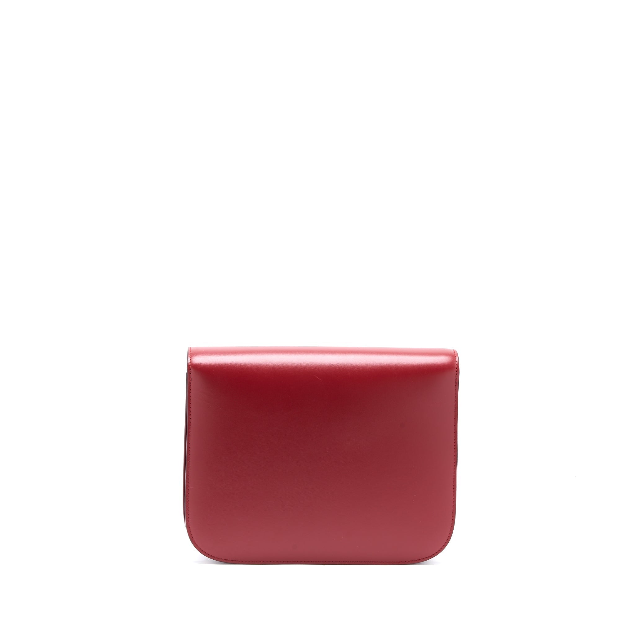 CELINE MEDIUM CLASSIC BOX BAG CALFSKIN RED GHW
