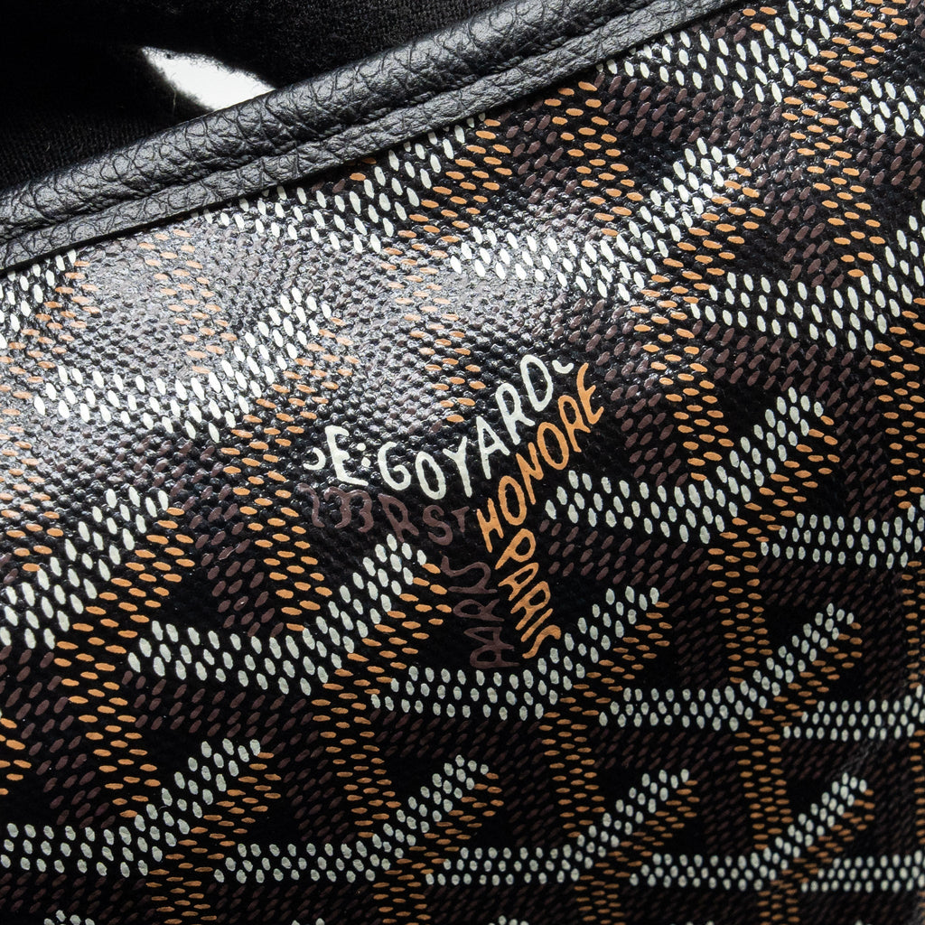 GOYARD BOHEME HOBO BAG GOYARDLINE CANVAS/CALFSKIN BLACK SHW