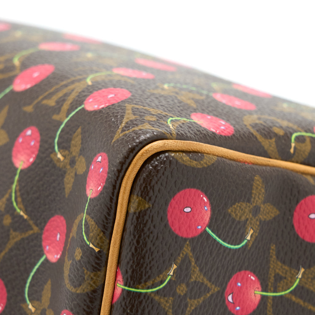 LOUIS VUITTON SPEEDY 25 CHERRY BLOSSOM MONOGRAM CANVAS GHW