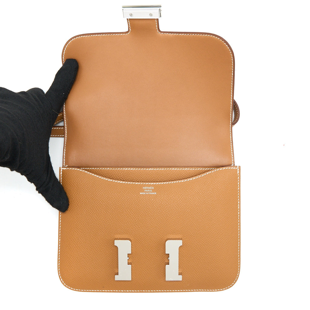 HERMES CONSTANCE MINI EPSOM GOLD SHW