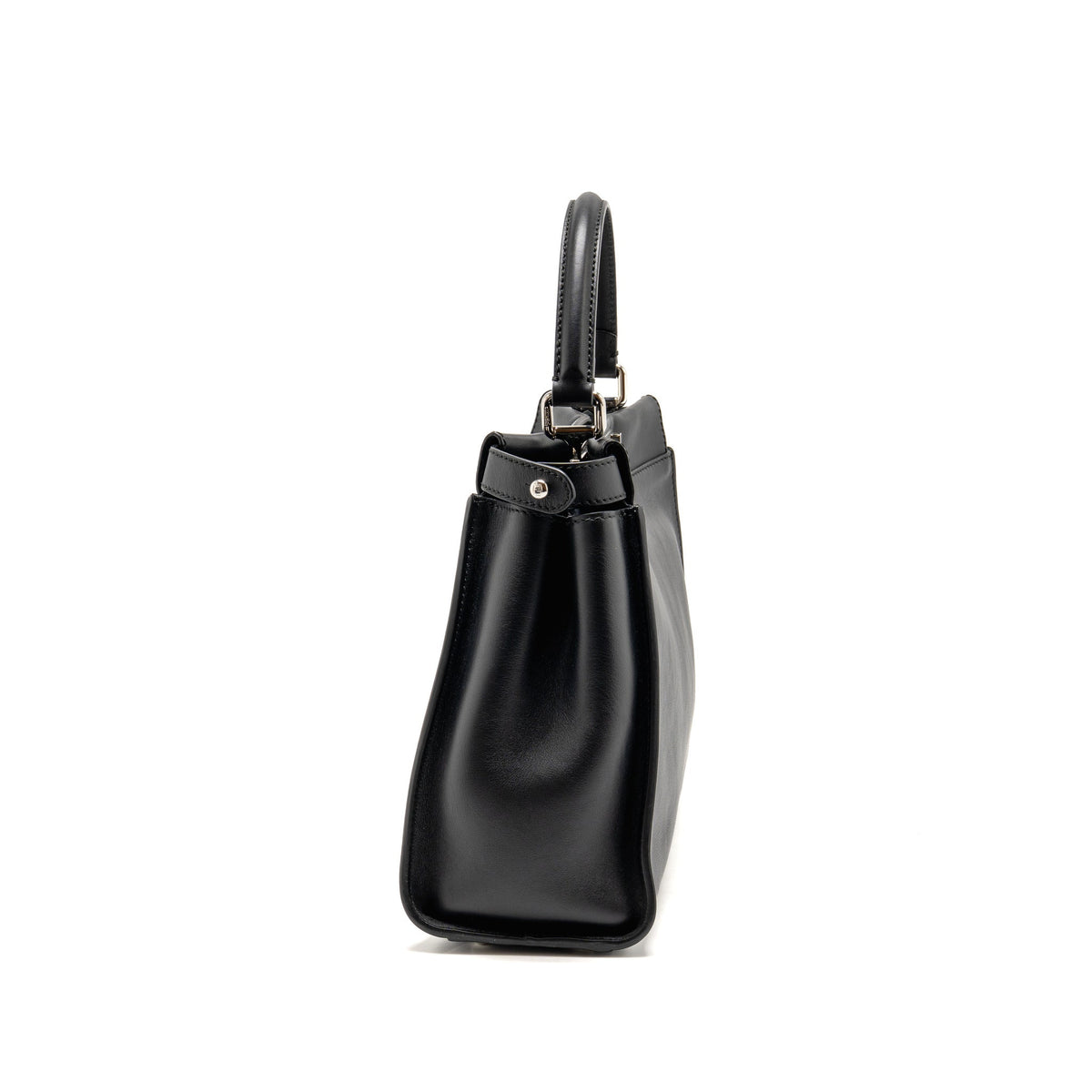 Fendi Medium Monster Eyes Peekaboo Bag Calfskin Black SHW