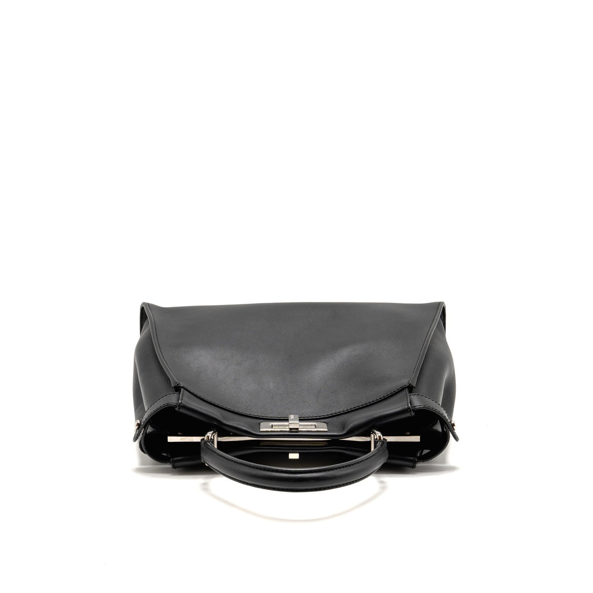 Fendi Medium Monster Eyes Peekaboo Bag Calfskin Black SHW