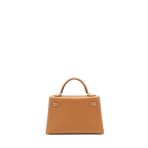 HERMES MINI KELLY 20CM EPSOM GOLD GHW