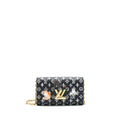 LOUIS VUITTON TWIST CHAIN WALLET MONOGRAM CATOGRAM CAT BLACK
