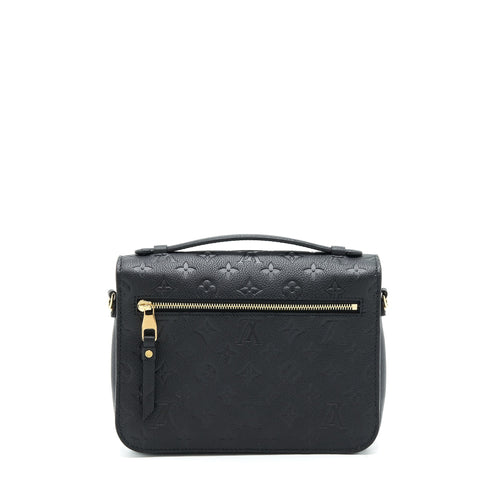 LOUIS VUITTON POCHETTE MÉTIS MONOGRAM EMPREINTE BLACK GHW