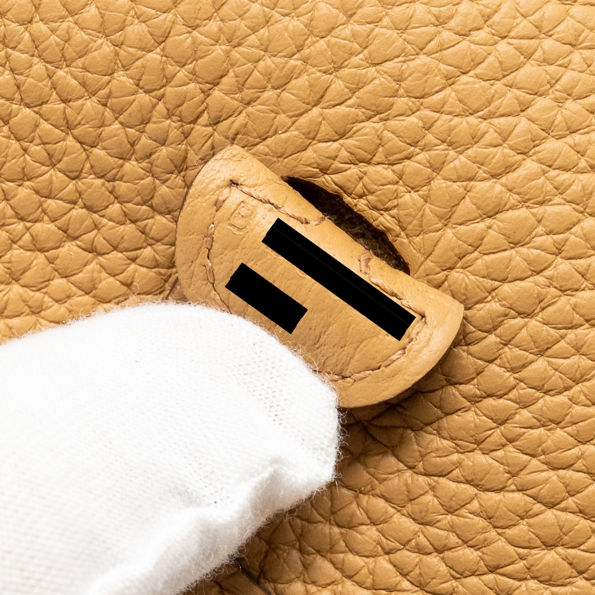 HERMES MINI EVELYNE CLEMENCE BISCUIT GHW