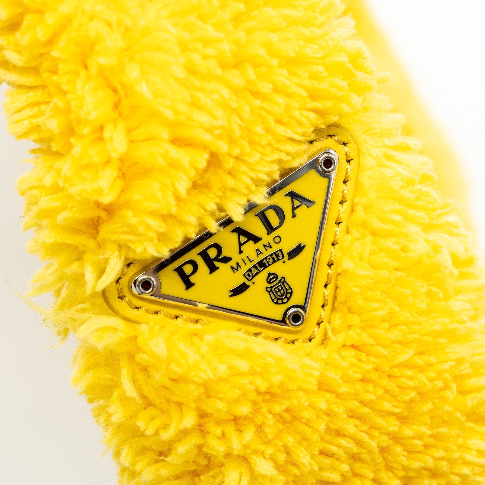 PRADA RE-EDITION 2000 TERRY MINI BAG YELLOW SHW