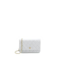 CHANEL CLASSIC WALLET ON CHAIN CAVIAR LIGHT GREY LGHW (MICROCHIP)
