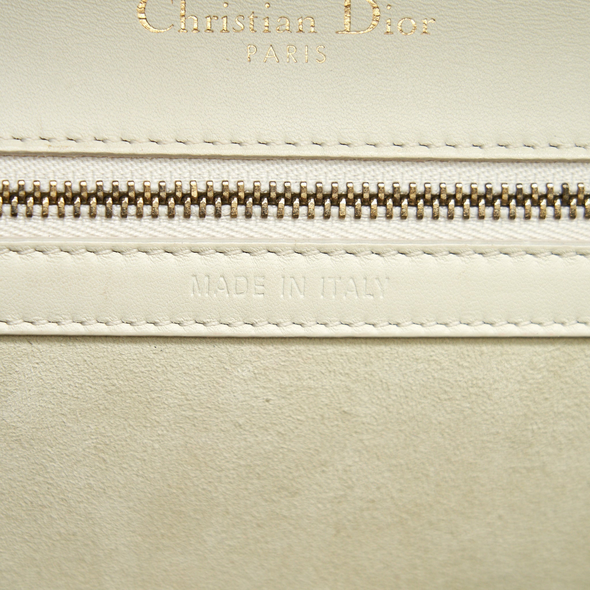 DIOR DIORAMA STUDDED LAMBSKIN SMALL WHITE WITH GHW