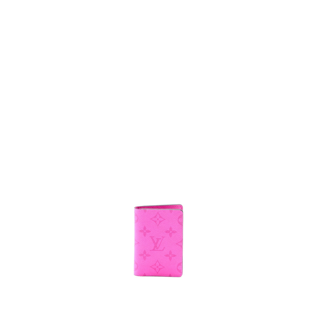 LOUIS VUITTON POCKET ORGANISER MONOGRAM COATED CANVAS PINK