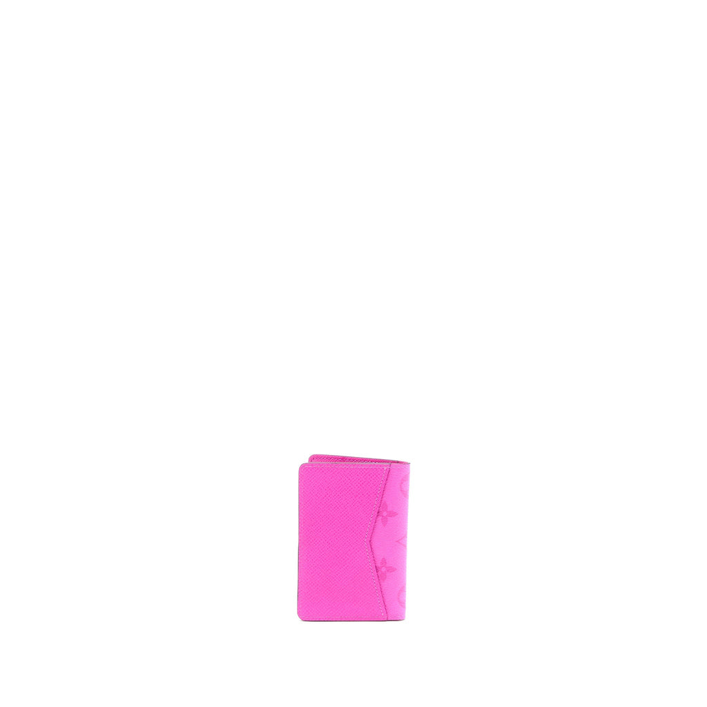 LOUIS VUITTON POCKET ORGANISER MONOGRAM COATED CANVAS PINK