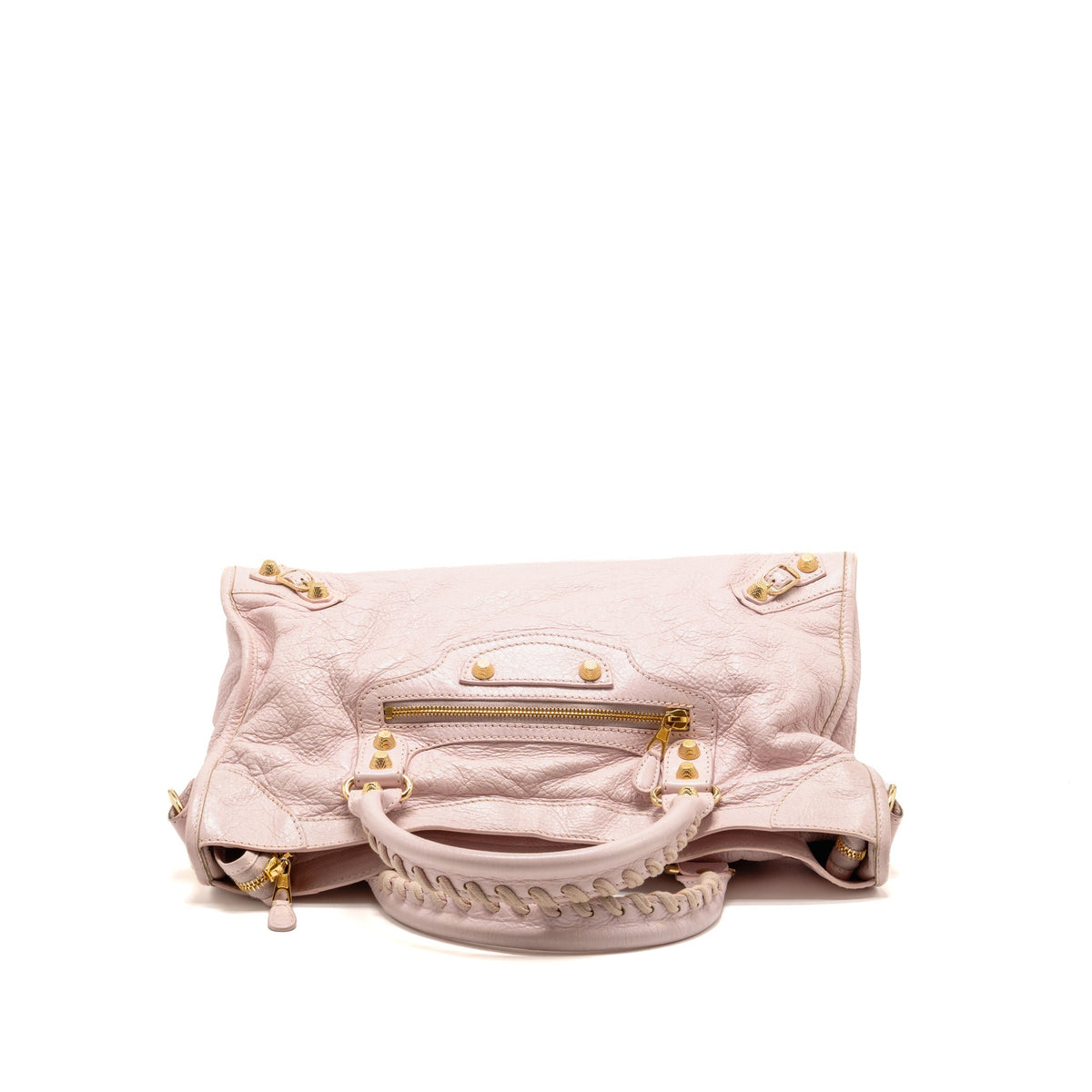 Balenciaga Classic City Bag Aged Calfskin Light Pink GHW