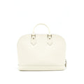 LOUIS VUITTON ALMA MM EPI LEATHER WHITE SHW