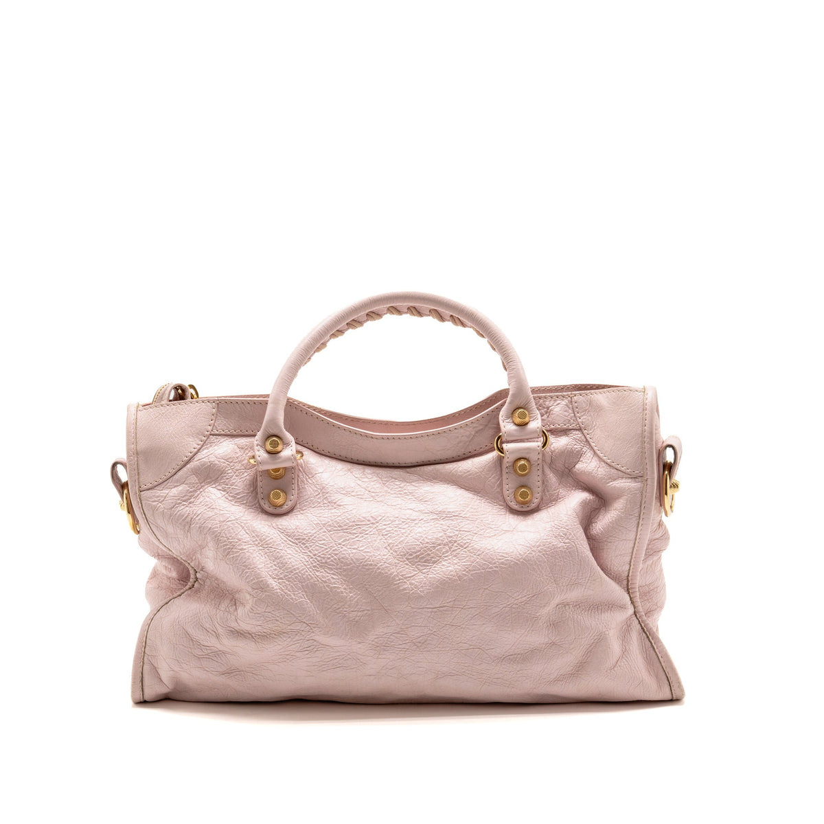 Balenciaga Classic City Bag Aged Calfskin Light Pink GHW