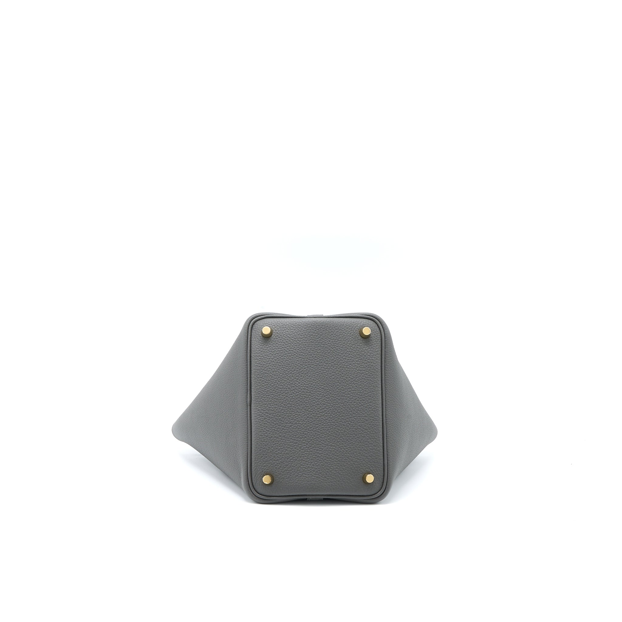 HERMES PICOTIN 18 LOCK BAG CLEMENCE GRAPHITE GHW
